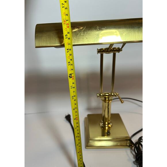 House Of Troy Articulating Brass Desk or Piano Lamp 14" Tested Model BJ24656 - Picture 3 of 11